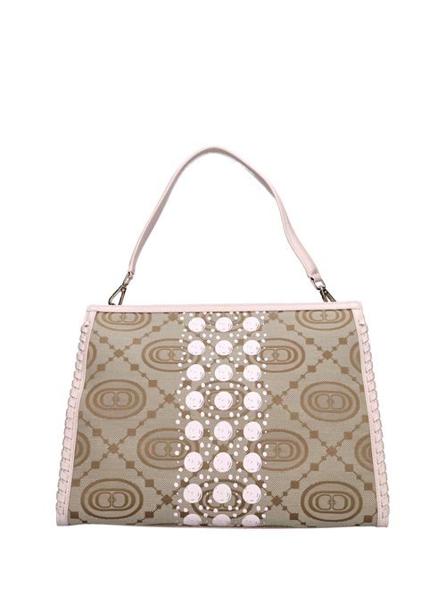 Borsa Monogram in tessuto e pelle LA CARRIE | 141P-TA-142-JALROSA